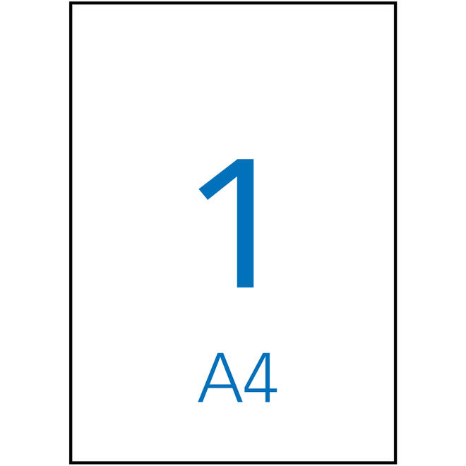 Etiketten Apli A4 210 x 297 , 100 vel